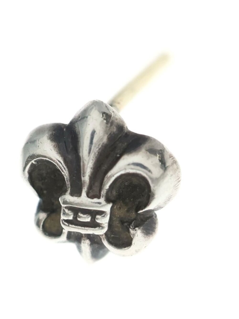 Chrome Hearts Co Bs Flr Bs Flare Stud Earrings Silver